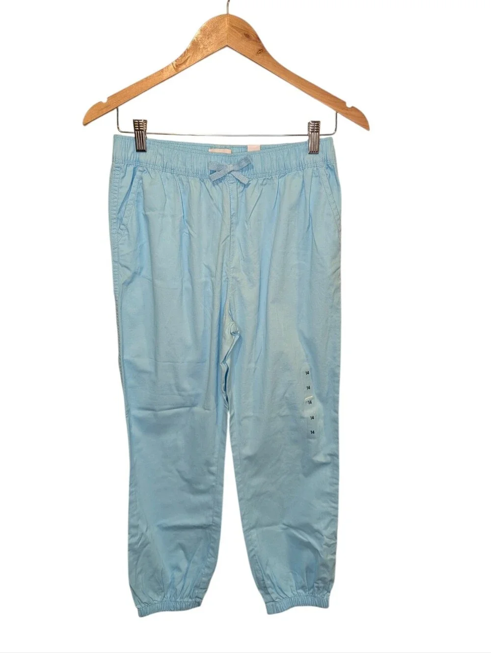 The Children's Place Light Blue Drawstring Jogger Pants Size 14